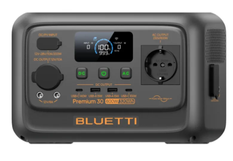 Bluetti Premium 30 V2 — вид сбоку
